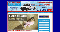 Desktop Screenshot of callcarpet911.com